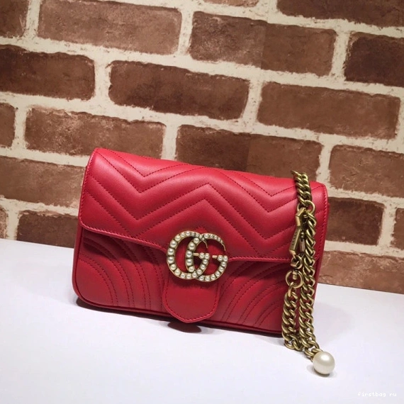 Firstbag ru Marmont GG Bag GUCCI Belt Pearl Chain 0809